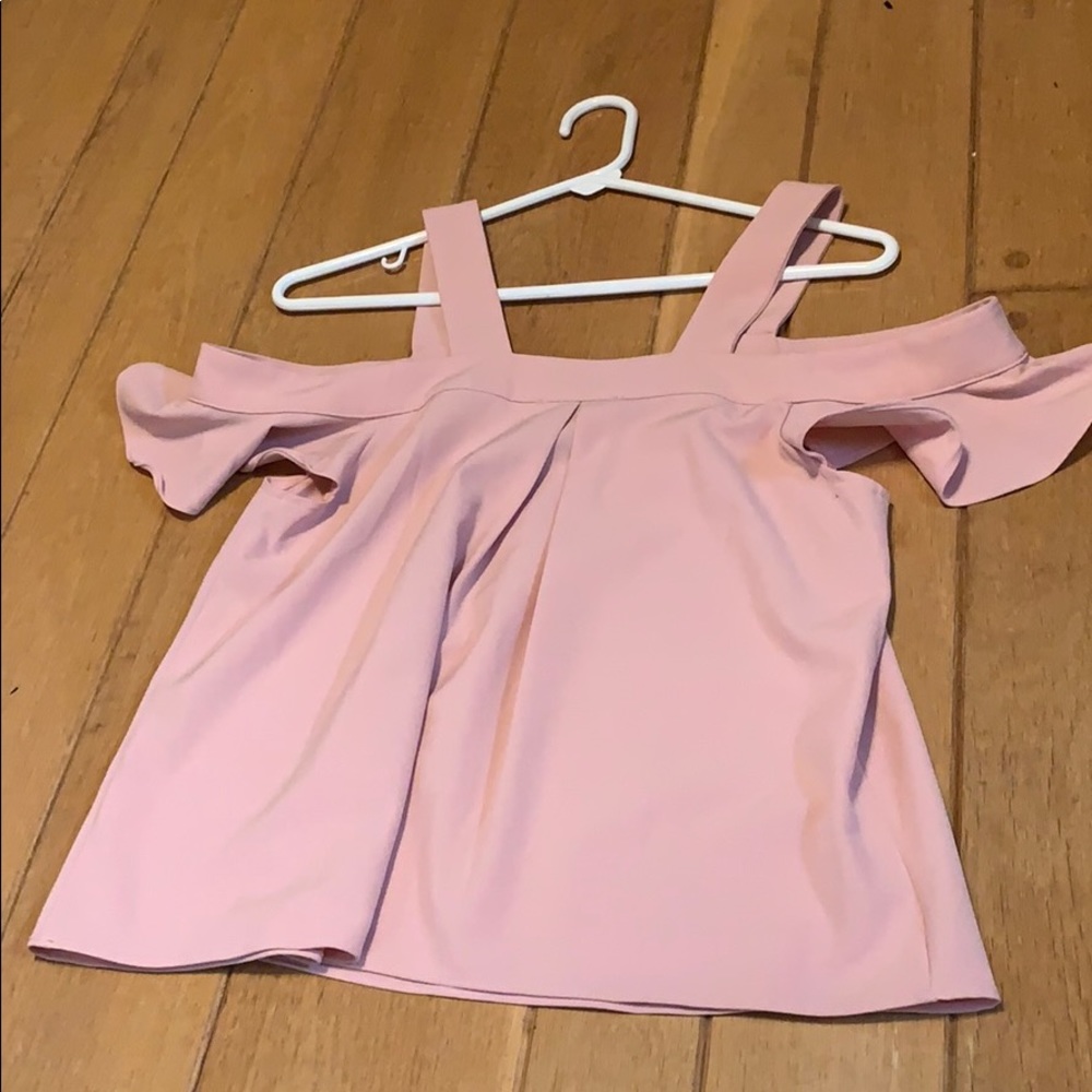 Forever 21 pink off the shoulder top